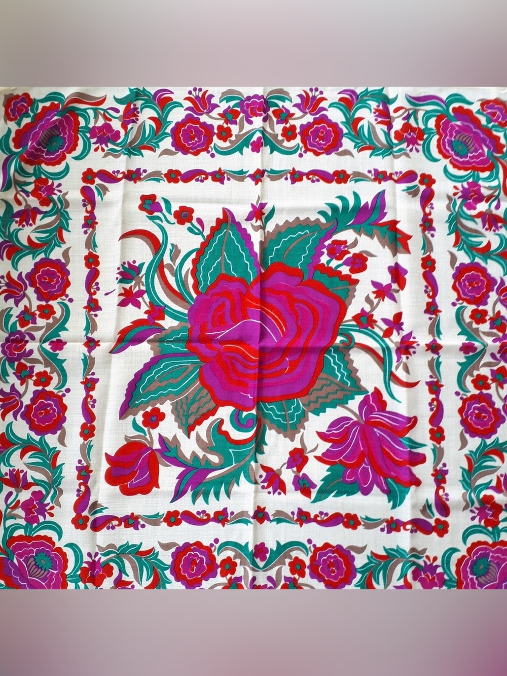 Vintage Vera Neumann wool scarf